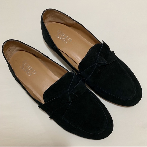Franco Sarto Shoes - Franco Sarto Black Suede Loafers